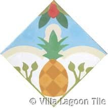 Pineapple cement tile design